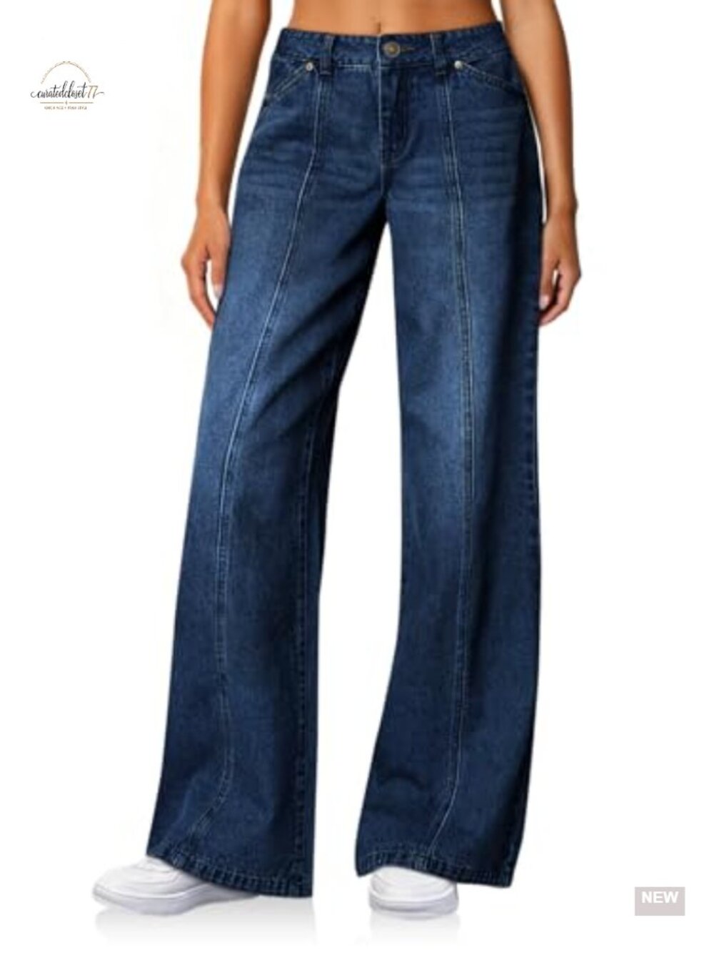 Wide Leg High Waisted Stretchy Baggy Denim Jeans